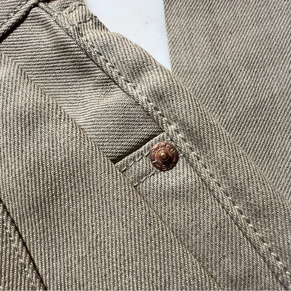 Levi’s 2014 Authentic 501 Jeans STF Button Fly Straight Leg Tan NWT - Picture 6 of 14